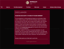 Tablet Screenshot of bordeauxcellars.com